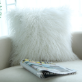 Mongolian cushion plush solid fur pillow cover